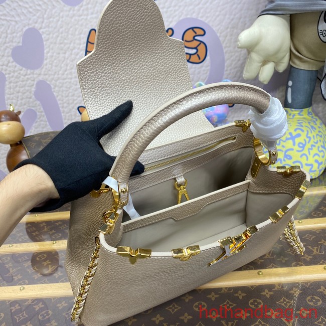 Louis Vuitton Capucines MM N93419 gray