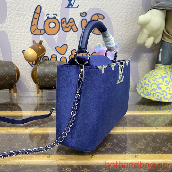 Louis Vuitton Velvet CAPUCINES BB N93164 Midnight Blue