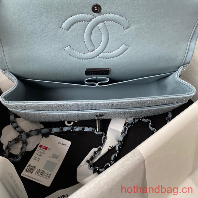 Chanel SMALL FLAP BAG A01112 LIGHT BLUE