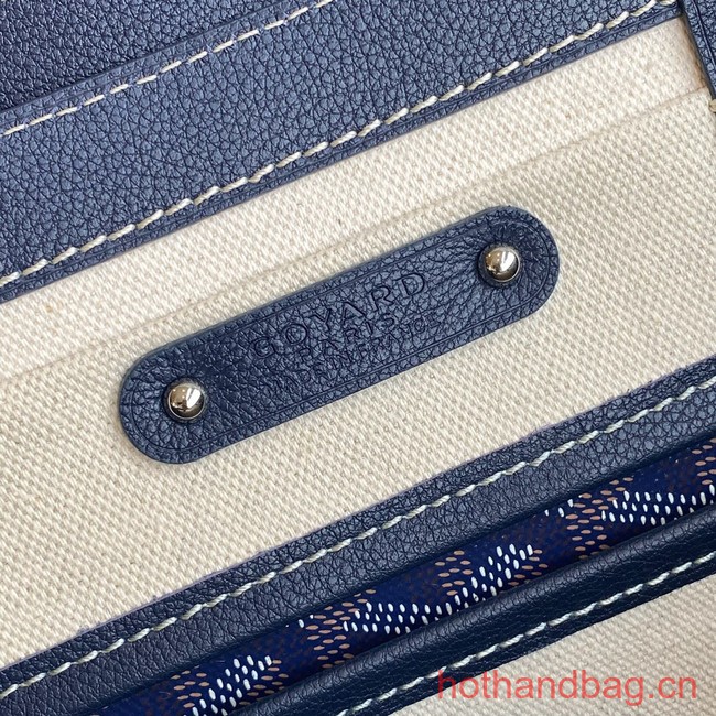 Goyard Calfskin Leather Tote Bag 20300 blue