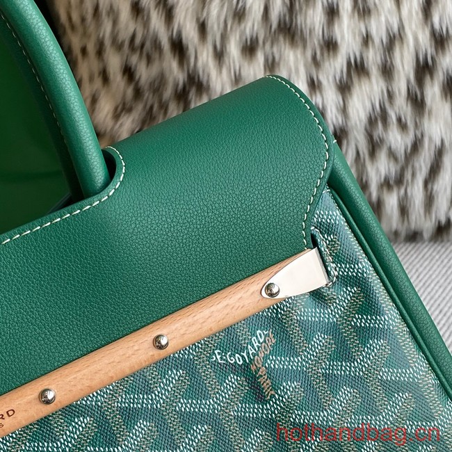 Goyard Calfskin Leather Tote Bag 20300 green