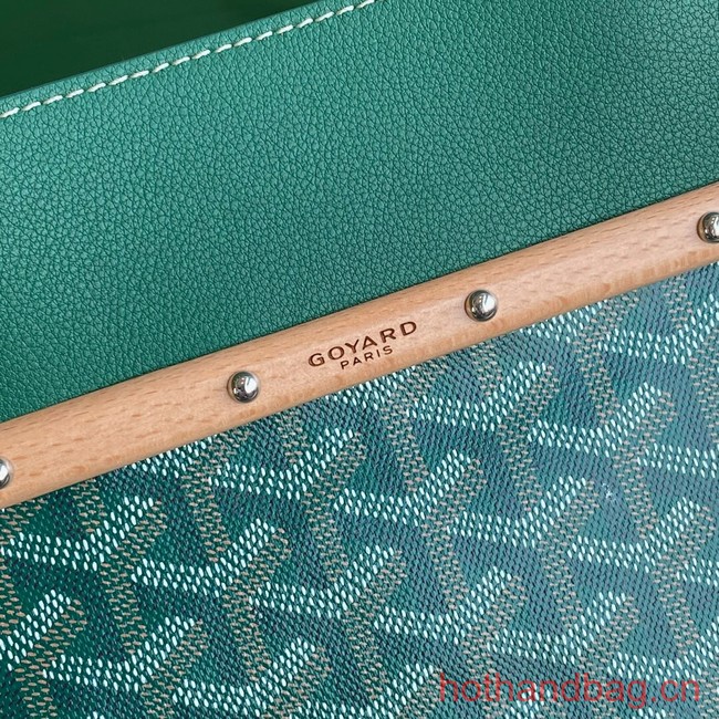 Goyard Calfskin Leather Tote Bag 20300 green