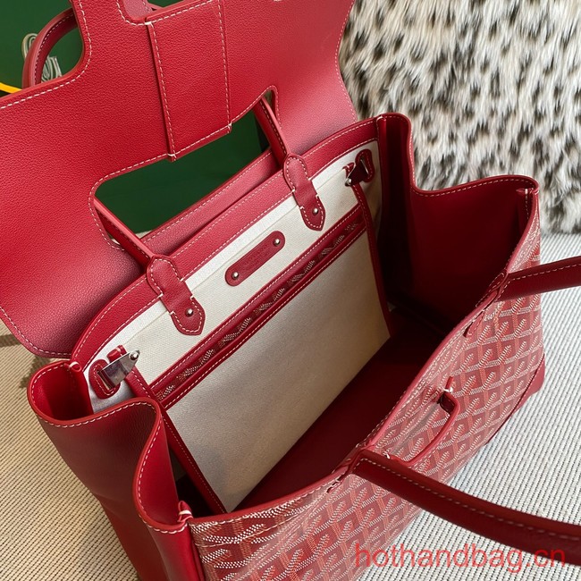 Goyard Calfskin Leather Tote Bag 20300 red