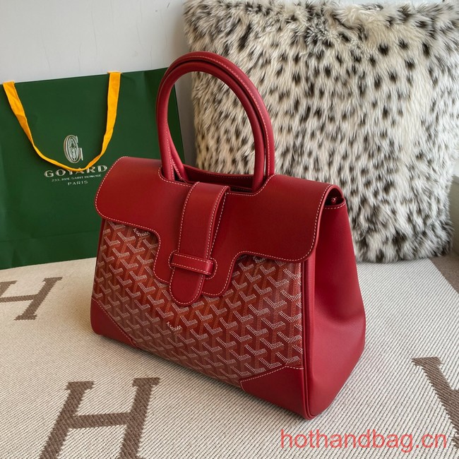 Goyard Calfskin Leather Tote Bag 20300 red