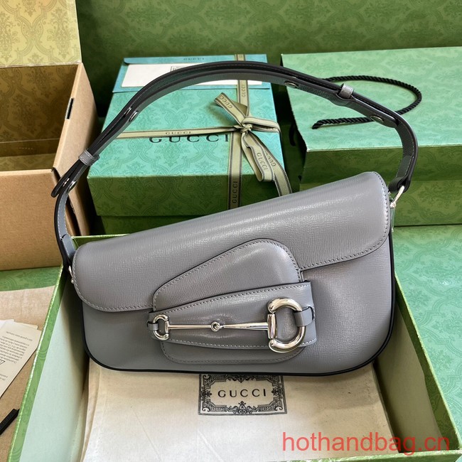 GUCCI HORSEBIT 1955 SMALL SHOULDER BAG 764155 gray