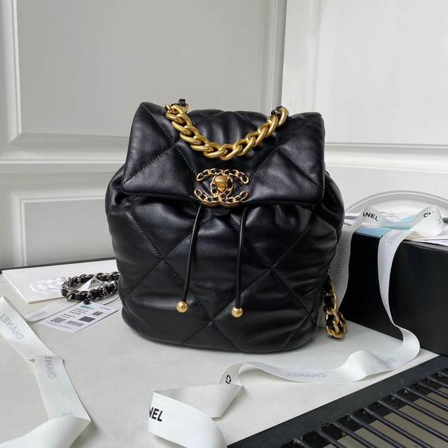 CHANEL 19 BACKPACK AS4223 black