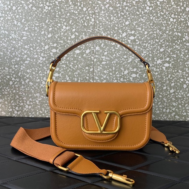 VALENTINO Loco calfskin leather bag B0M98 Apricot