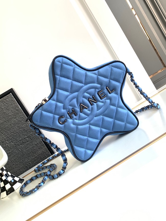 Chanel 24C Star Bag Satin AS4579 blue