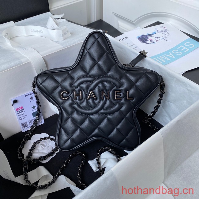 CHANEL STAR HANDBAG AS4579 & Guns-Tone Metal black