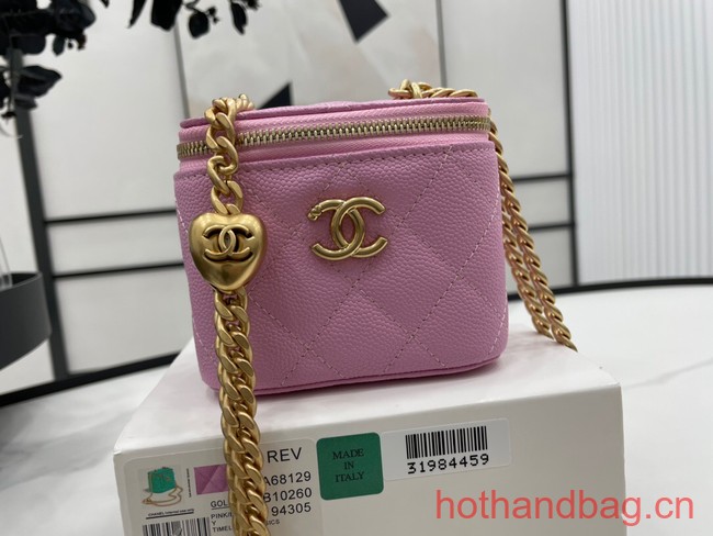 Chanel NANO CLUTCH WITH CHAIN A68129 PINK