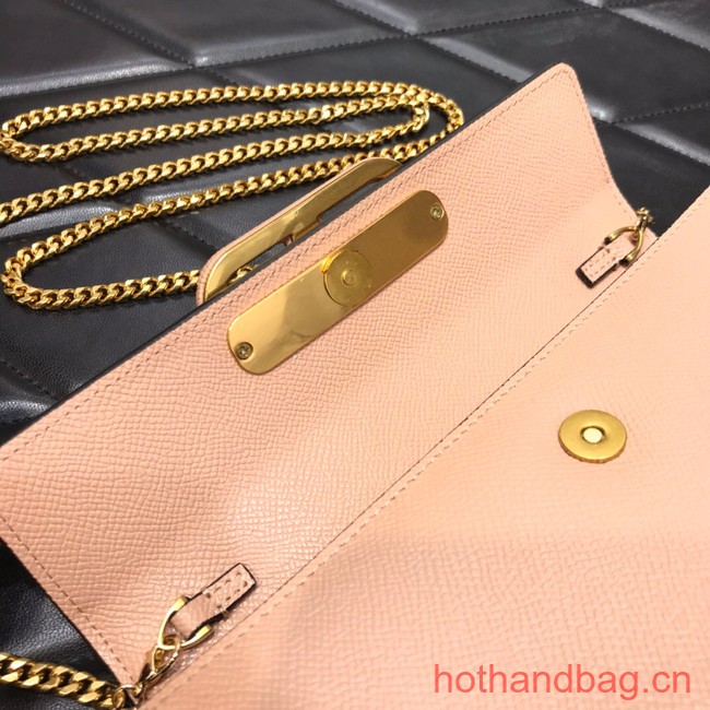 VALENTINO grain calfskin leather bag 0681 pink