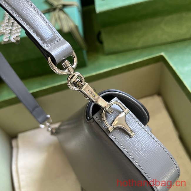 GUCCI HORSEBIT 1955 MINI SHOULDER BAG 774209 gray