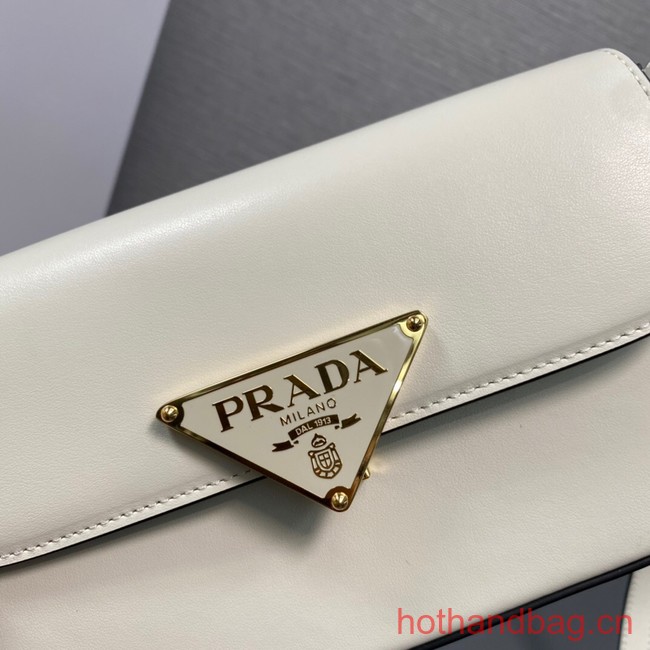 Prada Leather shoulder bag 1BD339 white