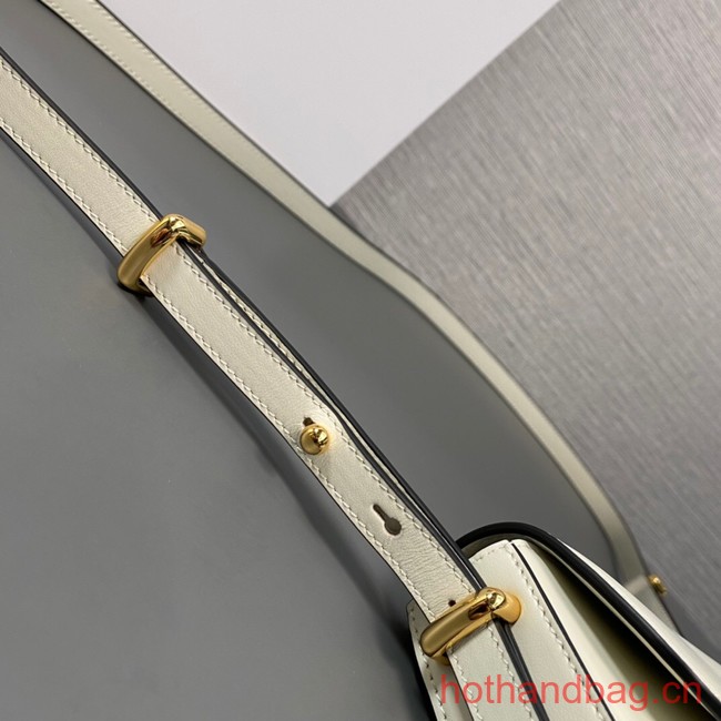 Prada Leather shoulder bag 1BD339 white