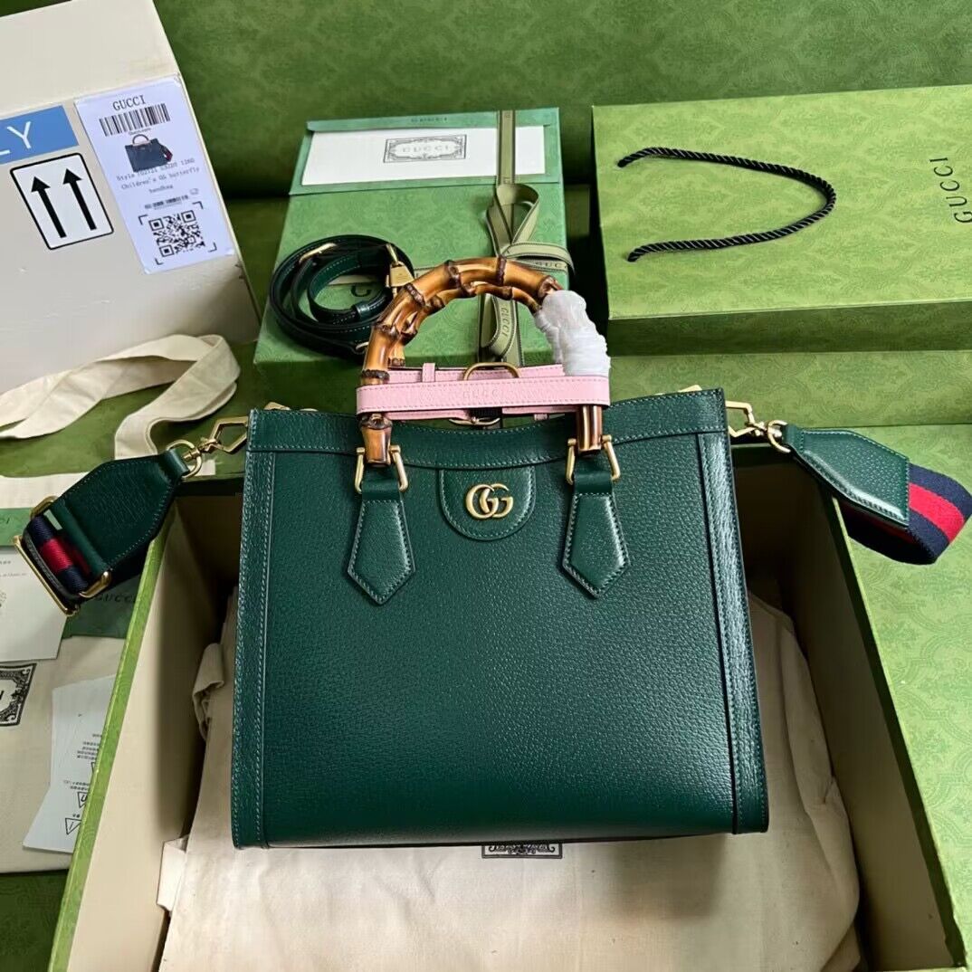 Gucci Diana small tote bag 702721 Green