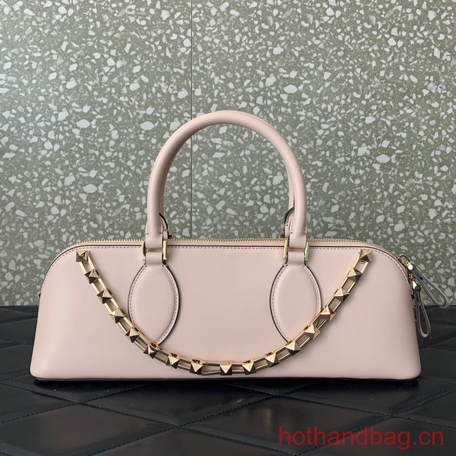 VALENTINO Rockstud calfskin bag KSE0NO light pink