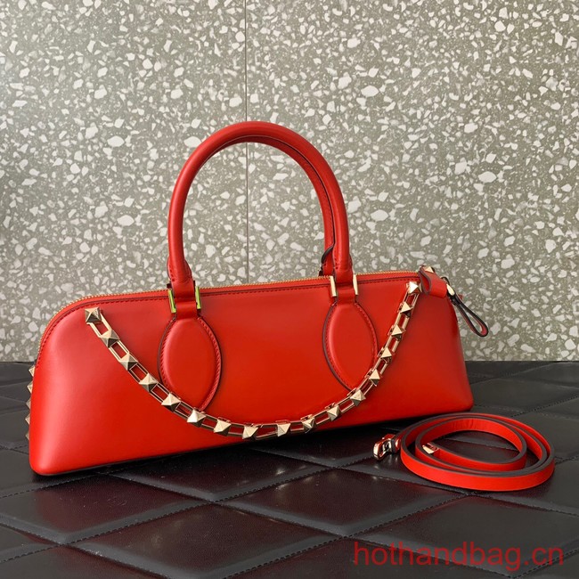 VALENTINO Rockstud calfskin bag KSE0NO red