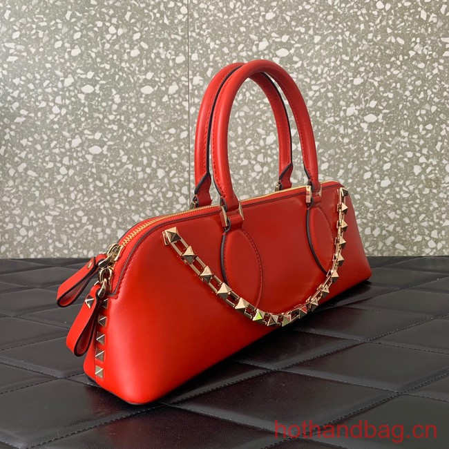 VALENTINO Rockstud calfskin bag KSE0NO red