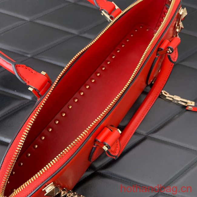 VALENTINO Rockstud calfskin bag KSE0NO red