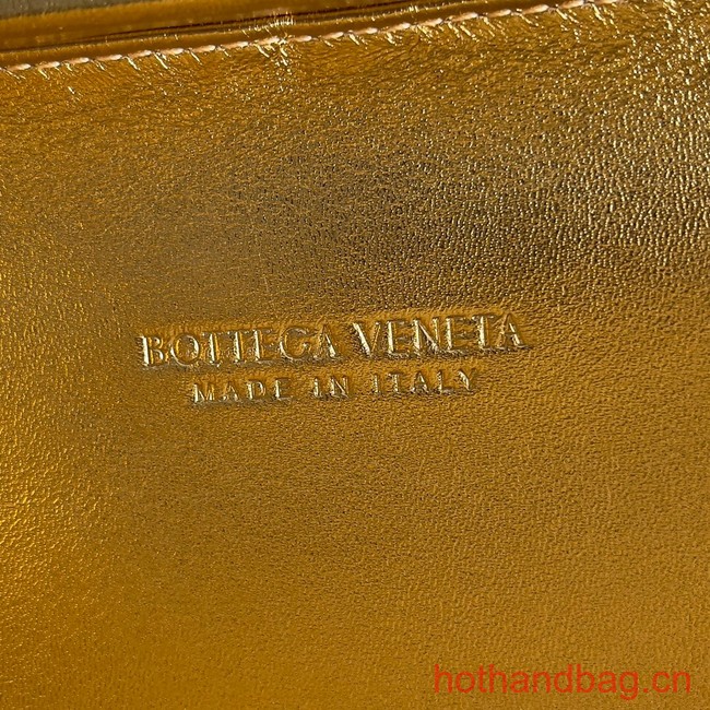 Bottega Veneta KnotIntreccio lamina leather 717622 Gold