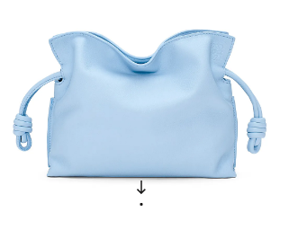 Loewe Mini Napa Leather Flamenco clutch 26941 sky blue