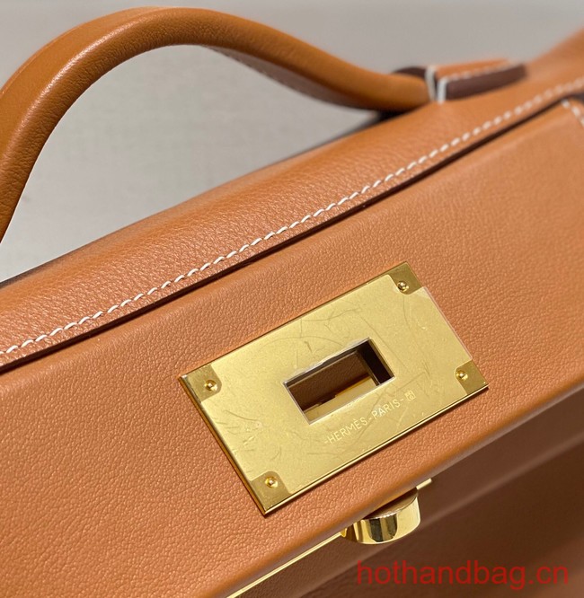 Hermes Original Togo Leather Bag H3621 brown