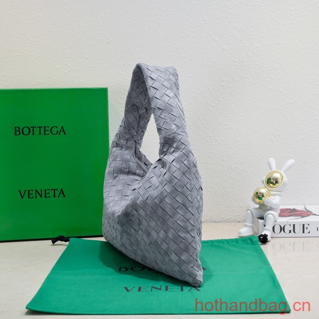 Bottega Veneta Medium Hop Hop intrecciato suede top handle bag 763966 Thunder