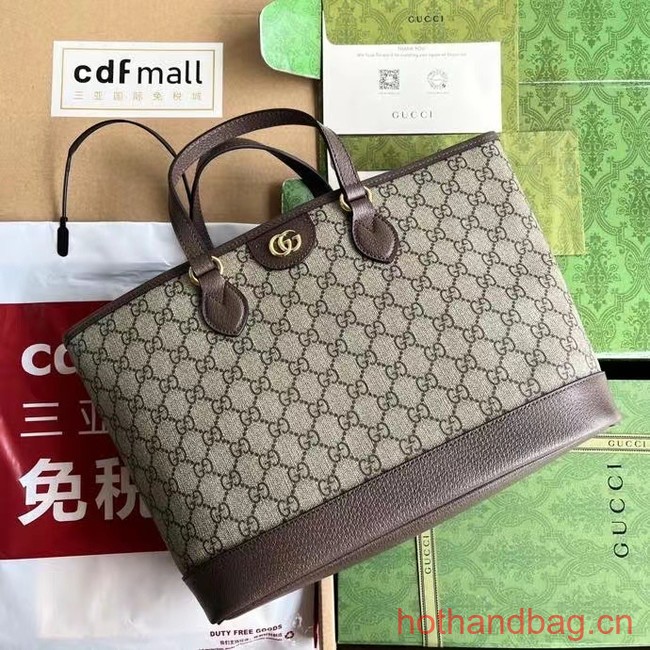 Gucci OPHIDIA MEDIUM TOTE BAG 739730 Brown