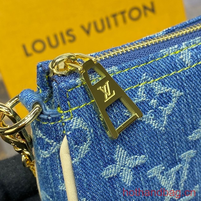 Louis Vuitton Zippy Wallet M82960 Denim Blue