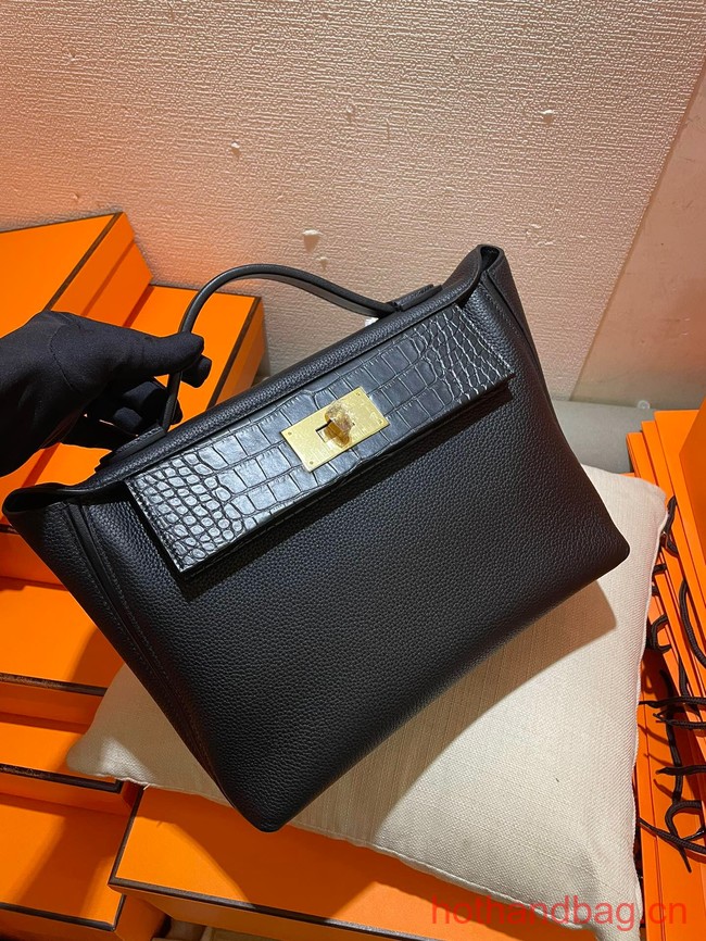 Hermes Original Togo Leather Bag H2424 black