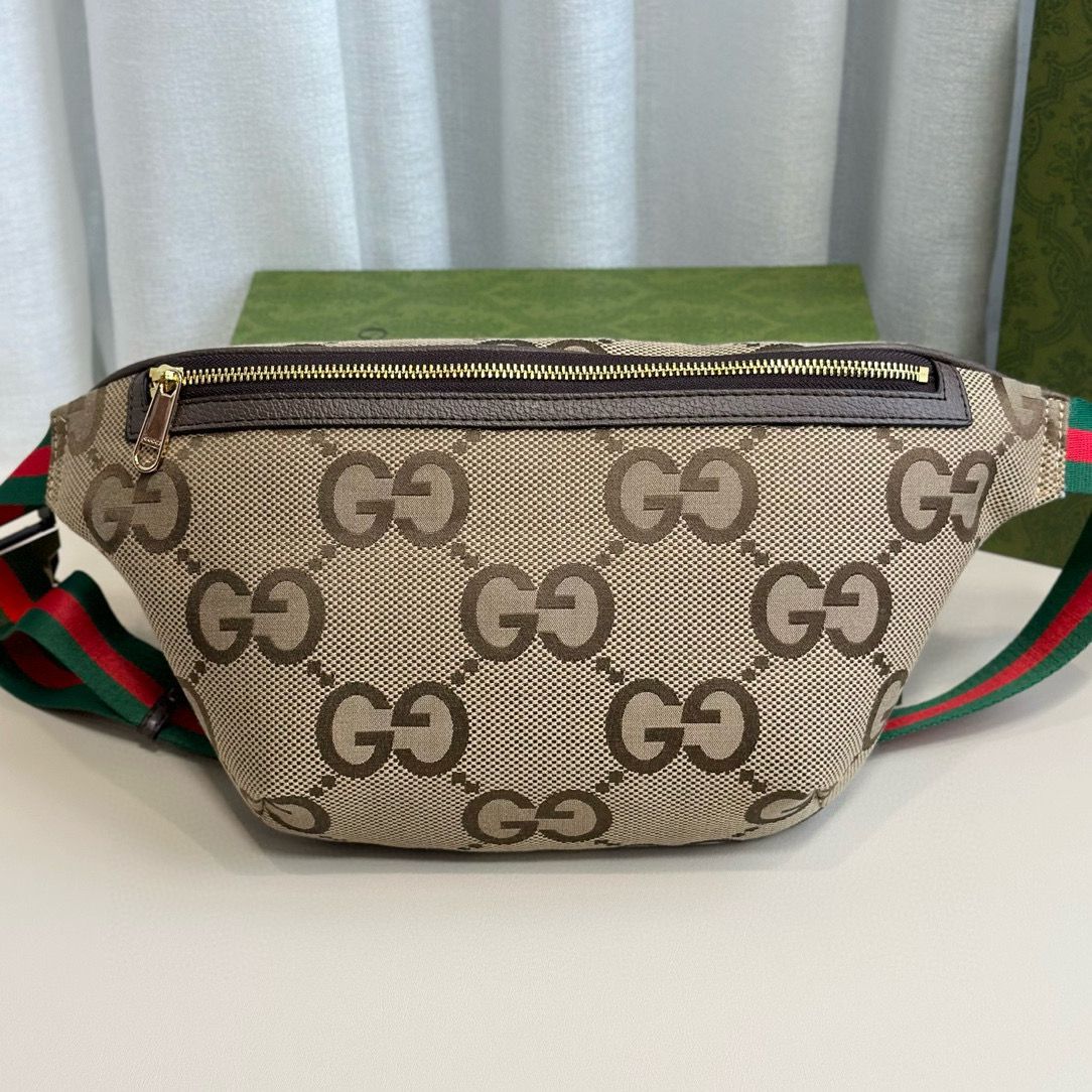 GUCCI GG Jumbo Fanny Belt Bag 696031 Brown