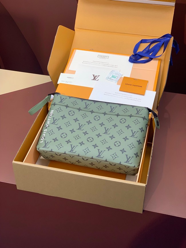 Louis Vuitton Pochette Voyage Souple M82545-3 green