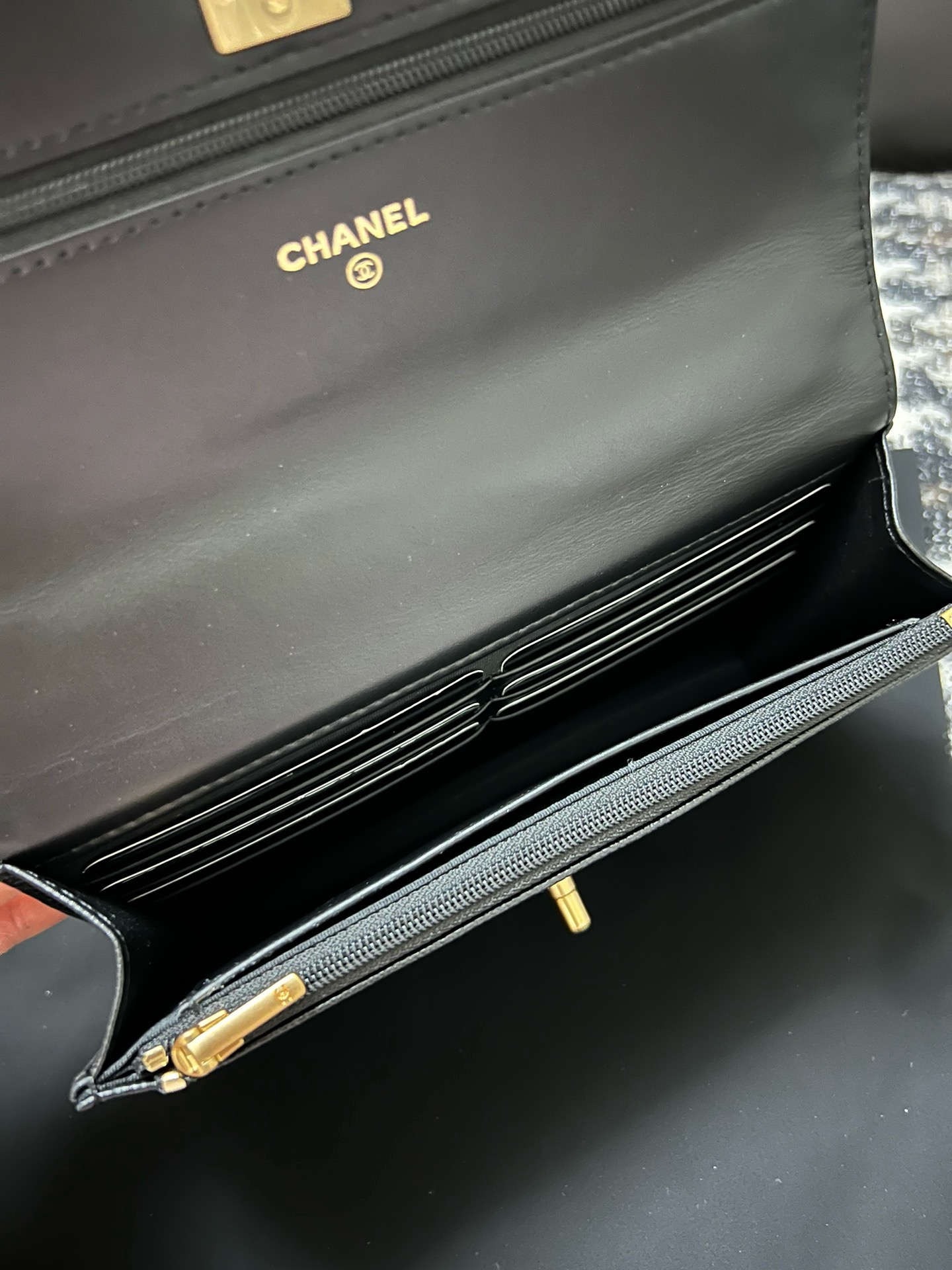 CHANEL WALLET ON CHAIN AP3971 BLACK