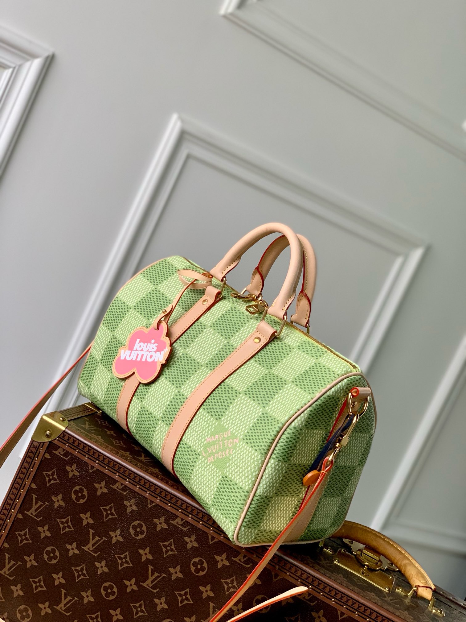 Louis Vuitton Keepall Bandouliere 35 N40671 Green