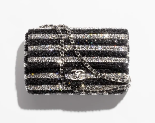 CHANEL EVENING BAG AS4297 Black & Silver