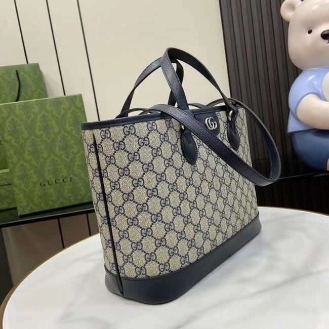 GUCCI OPHIDIA GG MINI TOTE BAG 765043 blue