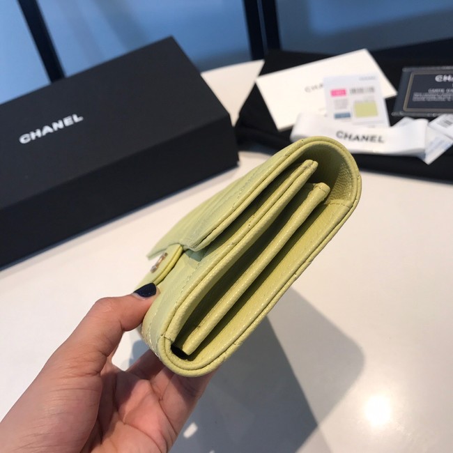 CHANEL FLAP WALLET 31505 yellow