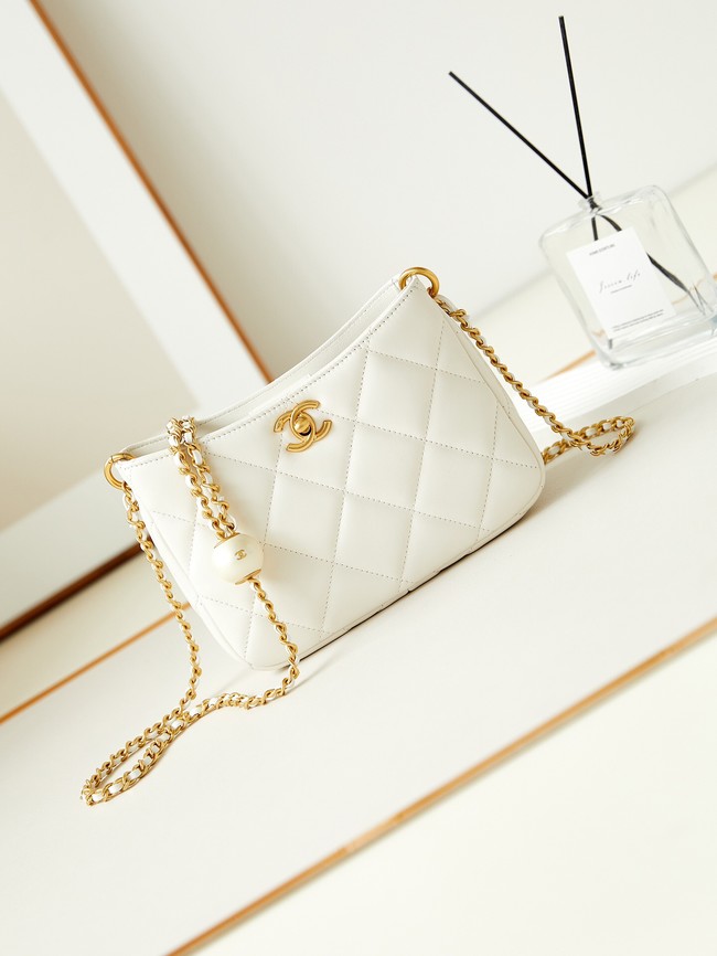 Chanel SMALL MESSENGER BAG AS4859 white