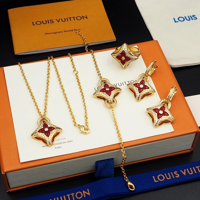 Louis Vuitton NECKLACE&Earrings&Bracelet&ring CE14032