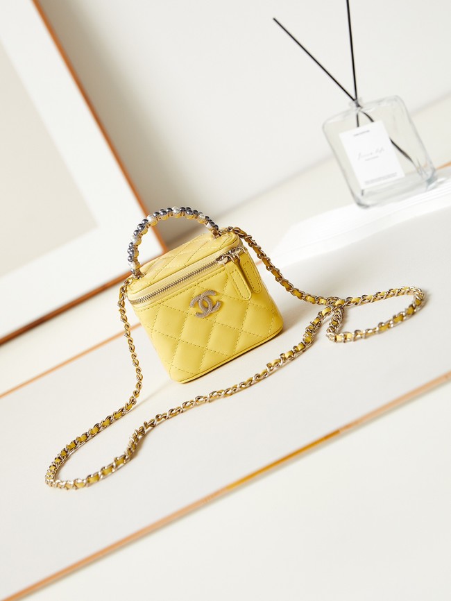 CHANEL NANO CLUTCH WITH CHAIN AS3965 YELLOW