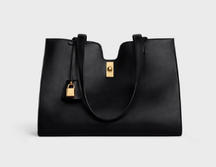 CELINE CABAS 16 IN SMOOTH CALFSKIN 112583 BLACK