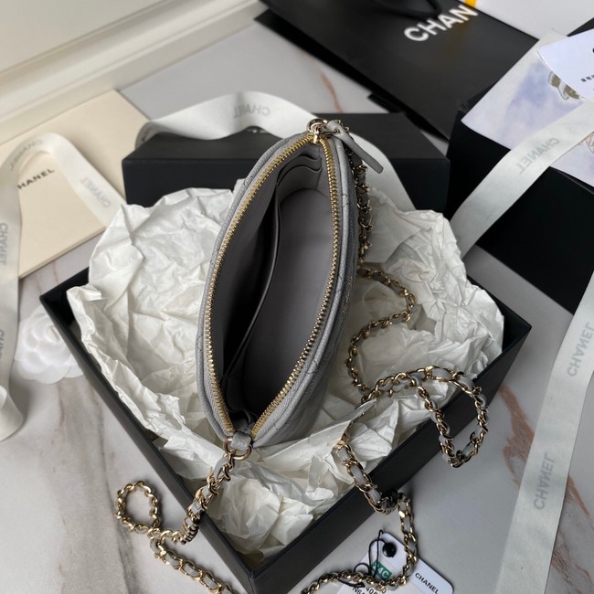 CHANEL CLUTCH WITH CHAIN AP4000 gray