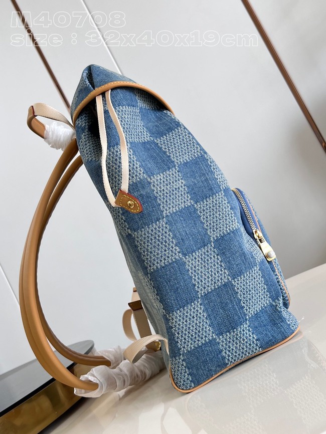 Louis vuitton BACKPACK M40708 Denim Blue