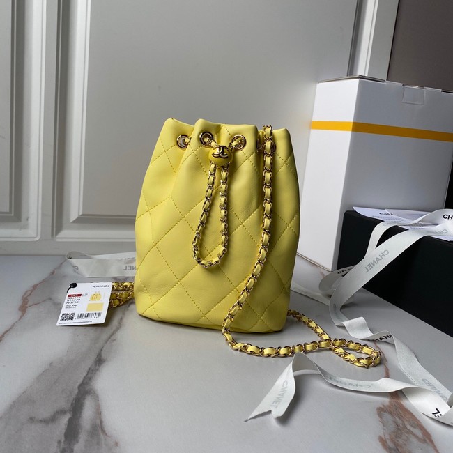 CHANEL BACKPACK AS4810 yellow