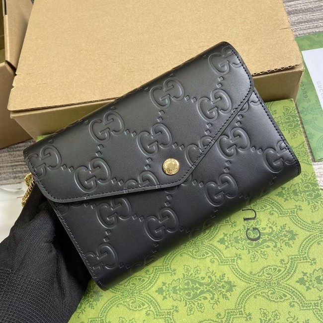 Gucci GG CHAIN WALLET 781555 Black