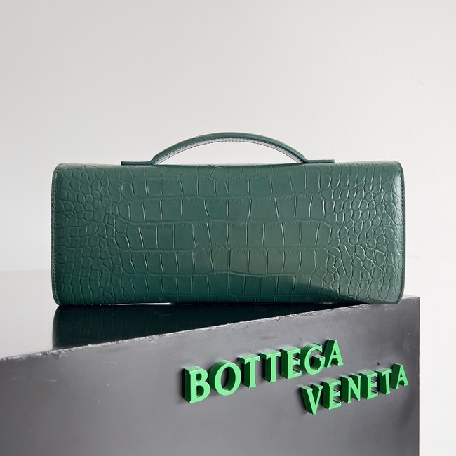 Bottega Veneta Long Clutch Andiamo With Handle alligator leather 741511 dark green