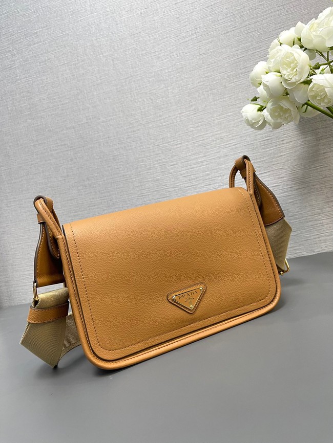 Prada Leather shoulder bag 1BD372 Apricot