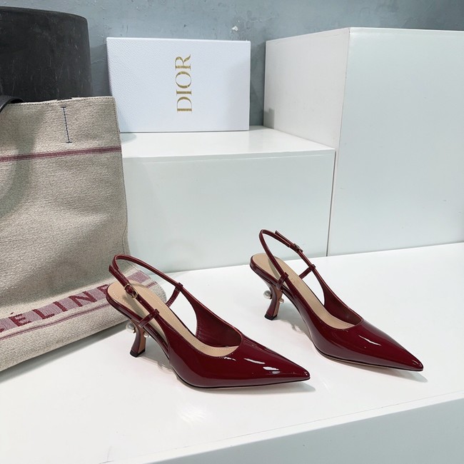 Dior Tribales Slingback Pump Patent Calfskin 11915-2