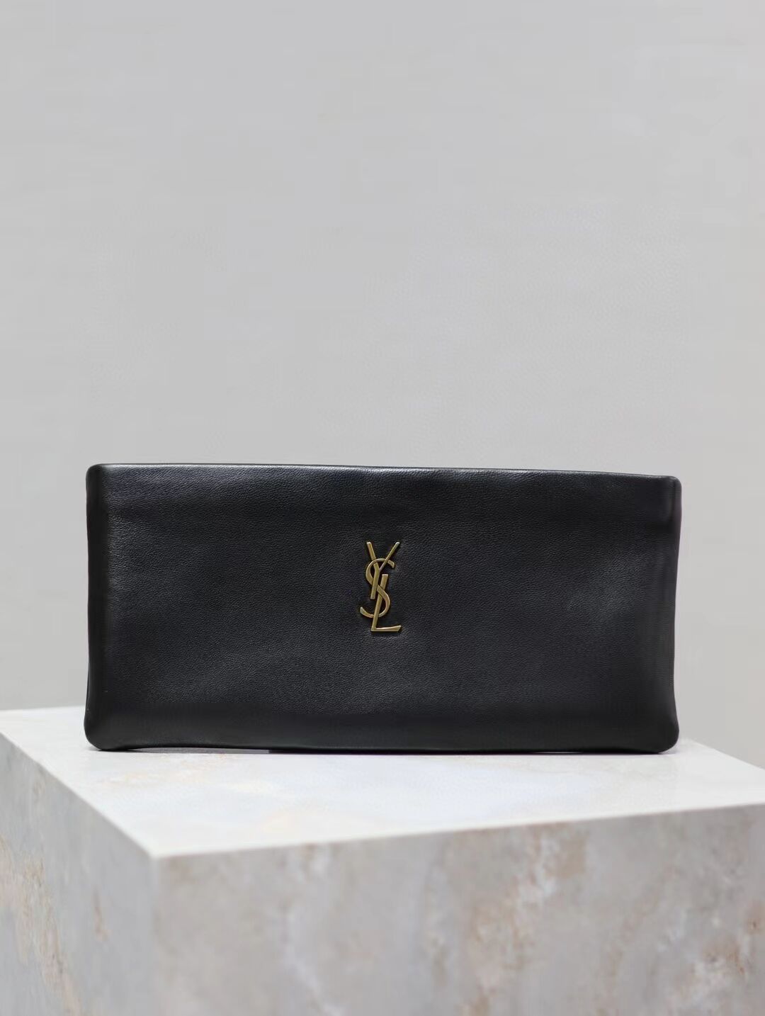 SAINT LAURENT CALYPSO LONG POUCH IN LAMBSKIN 774062 black