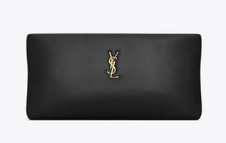 SAINT LAURENT CALYPSO LONG POUCH IN LAMBSKIN 774062 black